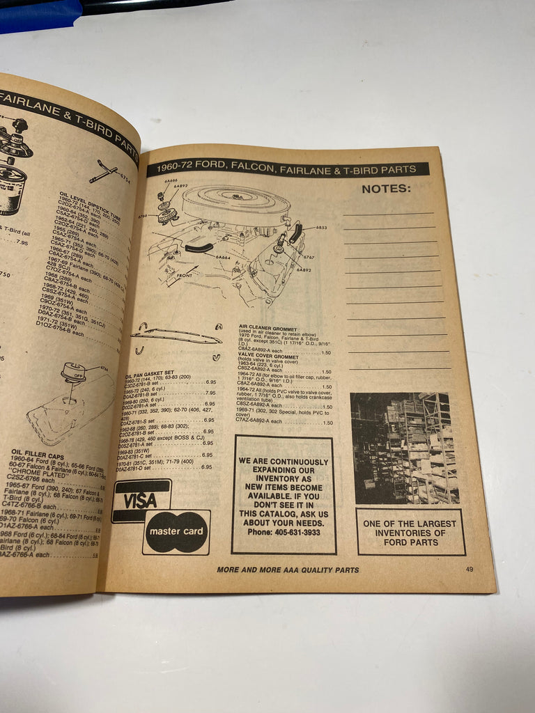 1990 Obsolete Ford Parts 19601972 Ford catalog Andrew's Automotive
