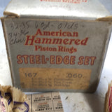 1934-1939 Chevrolet GMC Olds Studebaker piston rings .060 167
