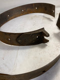 Vintage woven brake backing shoes x4 Ford GM Chrysler