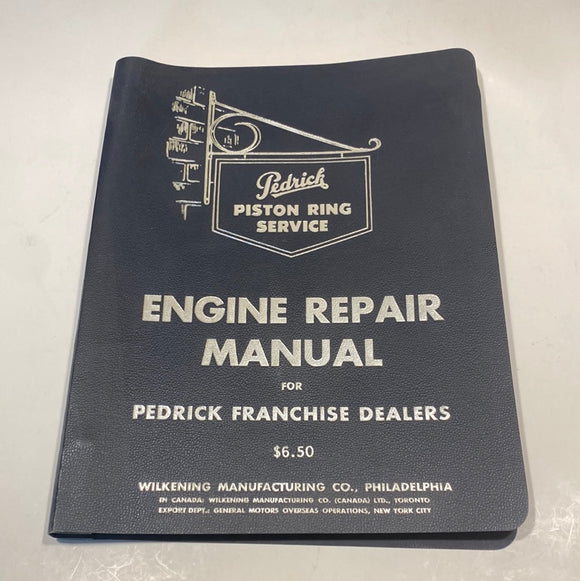 1946 Pedrick Engine Repair Manual