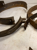 Vintage woven brake backing shoes x4 Ford GM Chrysler