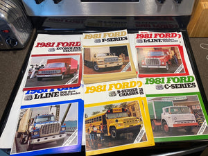 1981 Ford Trucks brochures Econoline F Series L Line B C-Series x57