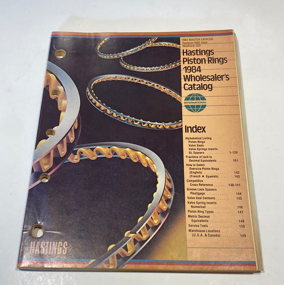 1984 Hastings Piston Rings Catalog