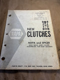 1971 NAPA New Clutches NAPA and Spicer catalog