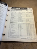 1971 NAPA Echlin Carburetor Tune Up Kits and Parts catalog
