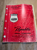 1968 Republic Gear Timing Gears Chains and Sprockets catalog