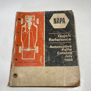 1966 NAPA Automotive Parts Catalog Quick Reference