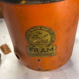 Fram F-325 vintage remote oil filter housing