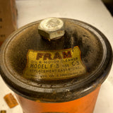 Fram F-325 vintage remote oil filter housing