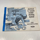 1981 Ford Escort Lynx Electrical & Vacuum Troubleshooting Manual