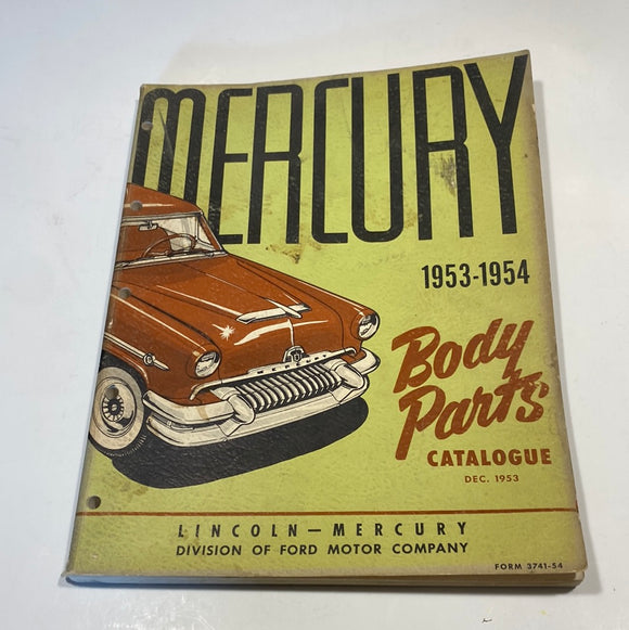 1953-1954 Mercury Body Part Catalog