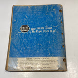 1972 Napa Automotive Quick Reference Parts Catalog