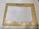 1934 Terraplane Six Model K Standard 112” AEA tune up system card