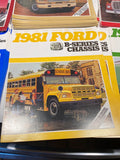 1981 Ford Trucks brochures Econoline F Series L Line B C-Series x57