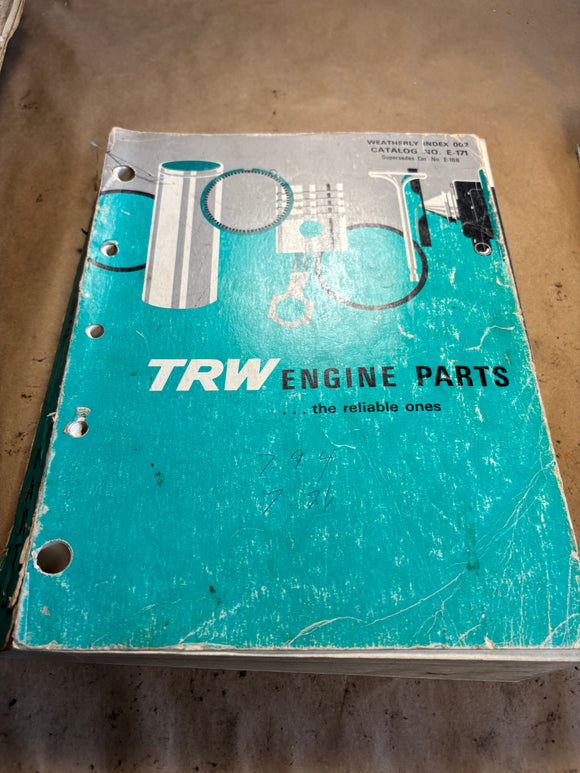 1971 TRW Engine Parts catalog