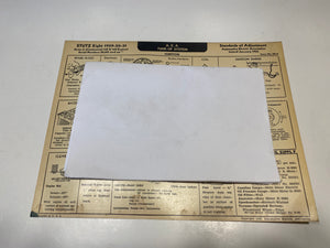 1929 1930 1931 Stutz Eight Series L Continental 15s 16s AEA Tune Up System card