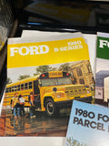 1980 Ford Trucks brochures B Series C Series Chassis Recreation Vehicles x46