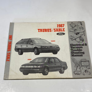 1987 Ford Taurus Sable Electrical & Vacuum Troubleshooting Manual