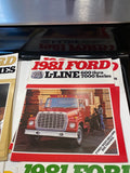 1981 Ford Trucks brochures Econoline F Series L Line B C-Series x57