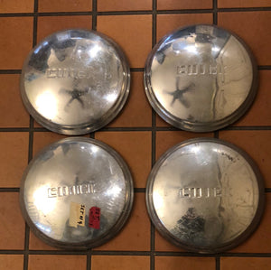 1940s Buick 11” dog dish hubcaps set of 4
