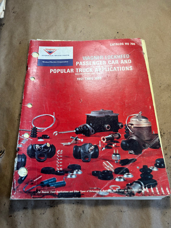 1951-1966 Warner Lockheed car and truck hydraulic brake parts catalog