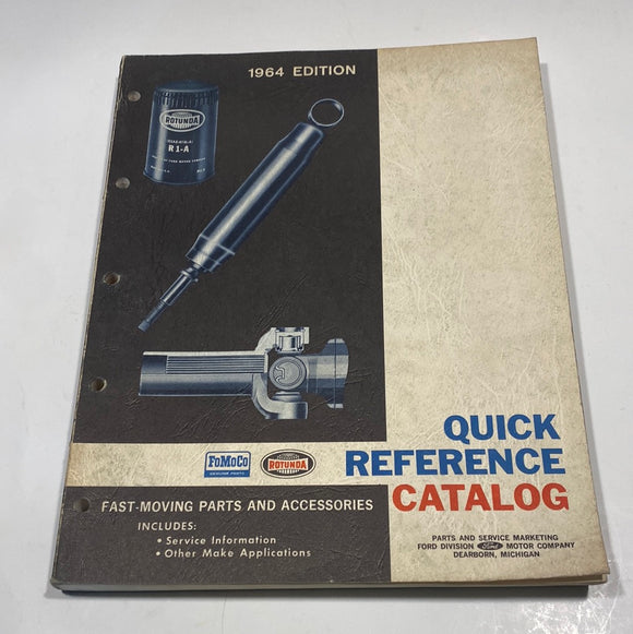 1964 FoMoCo Rotunda Parts and Accessories Reference Catalog