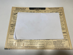 1931-1932 Stutz Eight Model DV-32 Safety Stutz AEA Tune Up System card