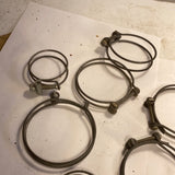 Vintage double wire hose clamp lot x15 piece