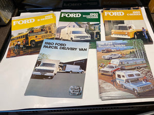 1980 Ford Trucks brochures B Series C Series Chassis Recreation Vehicles x46