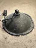 1930s Chevrolet brass antique car headlight 7” reflector and bulb socket