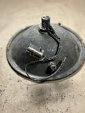1930s Chevrolet brass antique car headlight 7” reflector and bulb socket