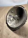 1930s Chevrolet brass antique car headlight 7” reflector and bulb socket
