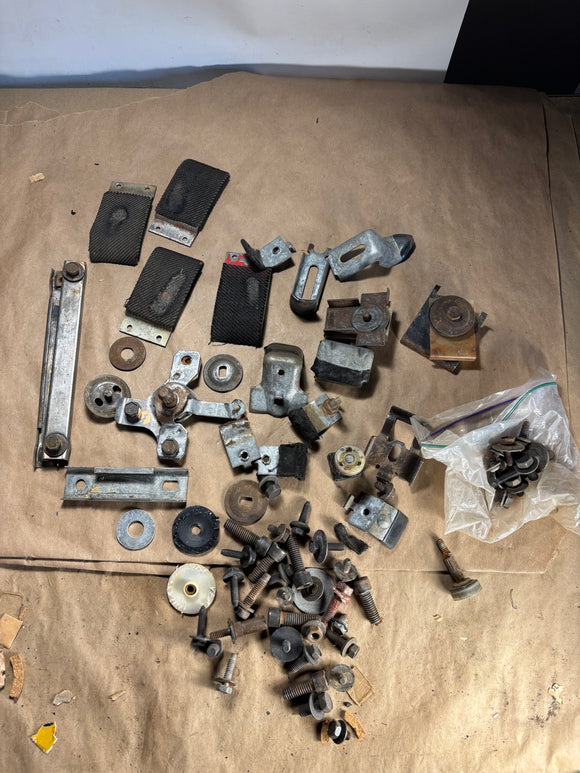 1969 Chevelle door window mount parts tracks stops guides