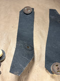 1969 Chevelle rear quarter window glass mounting hardware L & R