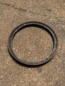 Vintage 1910s 1920s wood spoke 25” wheel rim