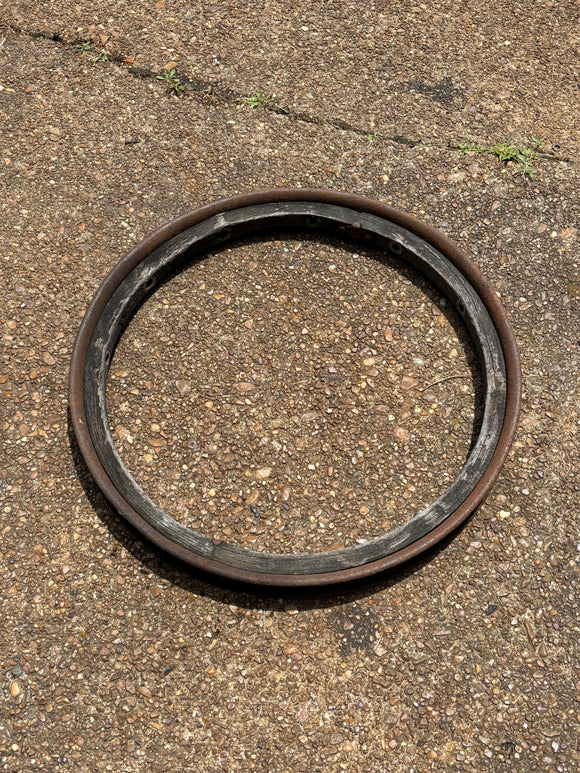 Vintage 1910s 1920s wood spoke 25” wheel rim