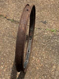 Vintage 1910s 1920s wood spoke 25” wheel rim