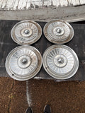 1957-1959 Ford Fairlane Ranchero Thunderbird 14” hubcap set of 4