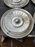1957-1959 Ford Fairlane Ranchero Thunderbird 14” hubcap set of 4