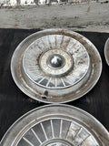 1957-1959 Ford Fairlane Ranchero Thunderbird 14” hubcap set of 4