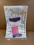 1957 Chevrolet dealer options window sticker and jacking instructions