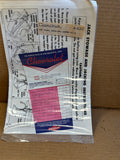 1957 Chevrolet dealer options window sticker and jacking instructions