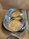1958 Ford Fairlane 500 Custom Skyliner headlight bezels eyebrow moulding