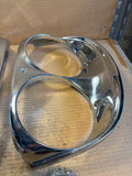 1958 Ford Fairlane 500 Custom Skyliner headlight bezels eyebrow moulding