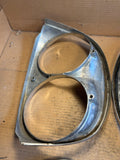 1958 Ford Fairlane 500 Custom Skyliner headlight bezels eyebrow moulding
