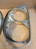 1958 Ford Fairlane 500 Custom Skyliner headlight bezels eyebrow moulding