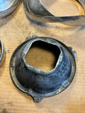 1958 Ford Fairlane 500 Custom Skyliner headlight bezels eyebrow moulding