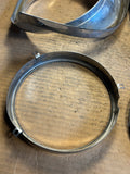 1958 Ford Fairlane 500 Custom Skyliner headlight bezels eyebrow moulding