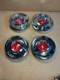 Ford Thunderbird wire wheel center caps x4 with Mustang emblems OEM