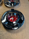 Ford Thunderbird wire wheel center caps x4 with Mustang emblems OEM